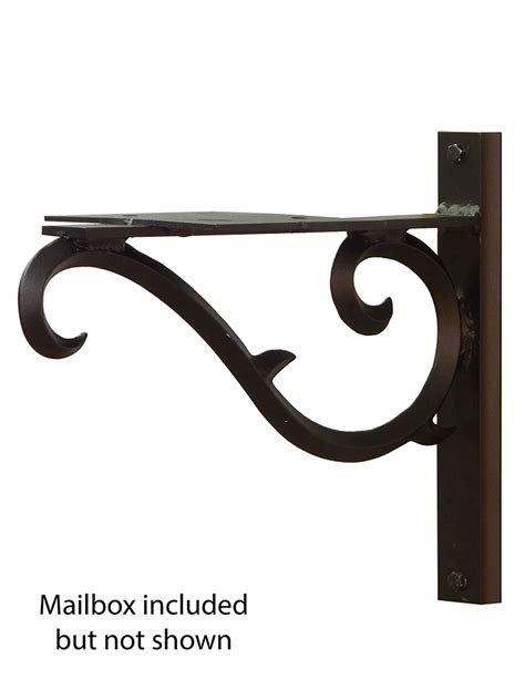 decrotice metal bailbhox brackets|Amazon.com: Mailbox Bracket.